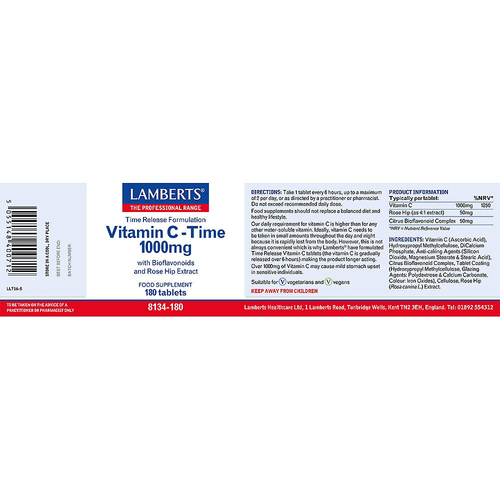 Lamberts Time Release Vitamin C 1000mg