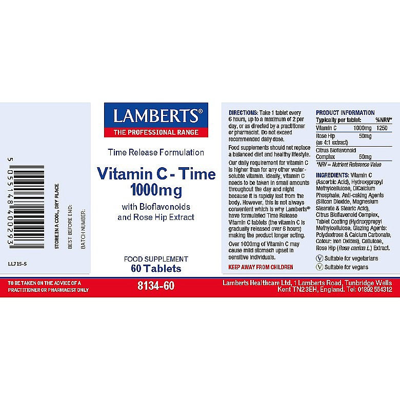Lamberts Time Release Vitamin C 1000mg