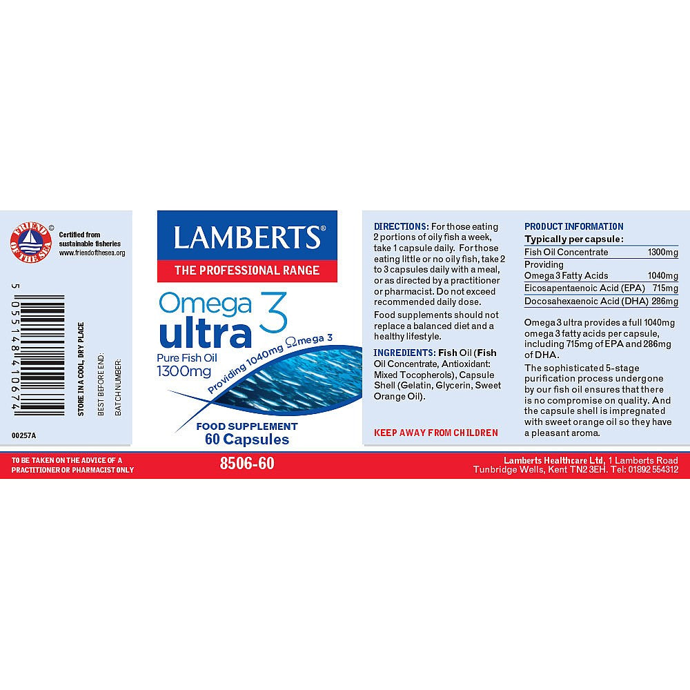 Lamberts Omega 3 Ultra 60 Capsules