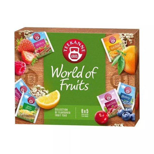 Teekanne World of Fruits Collection gift box 6 flavours 30 teabags